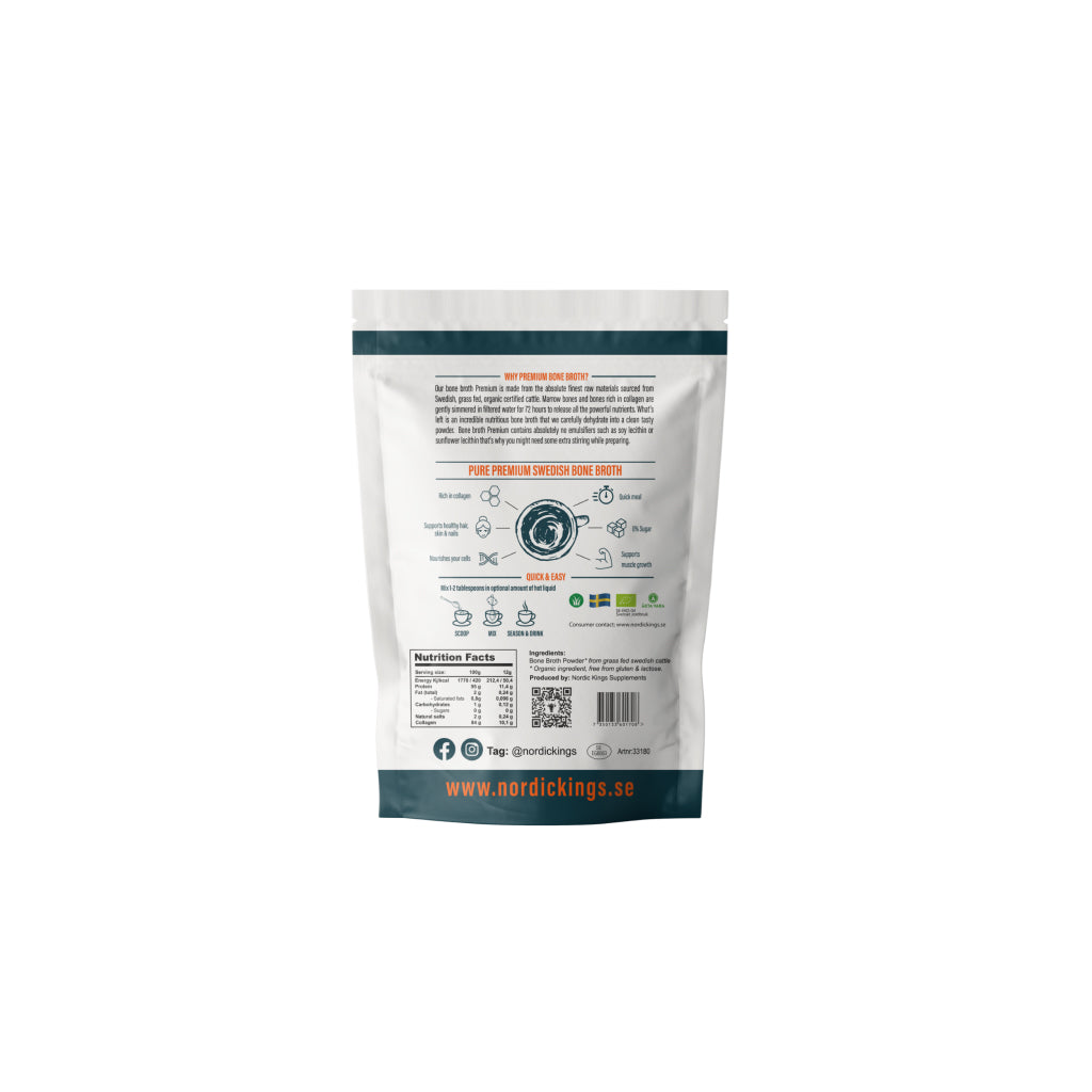 Premium Bone Broth Powder – Grass Fed & Organic