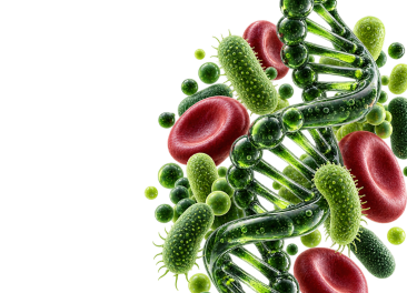 DNA, krevní buňky a mikrobiom